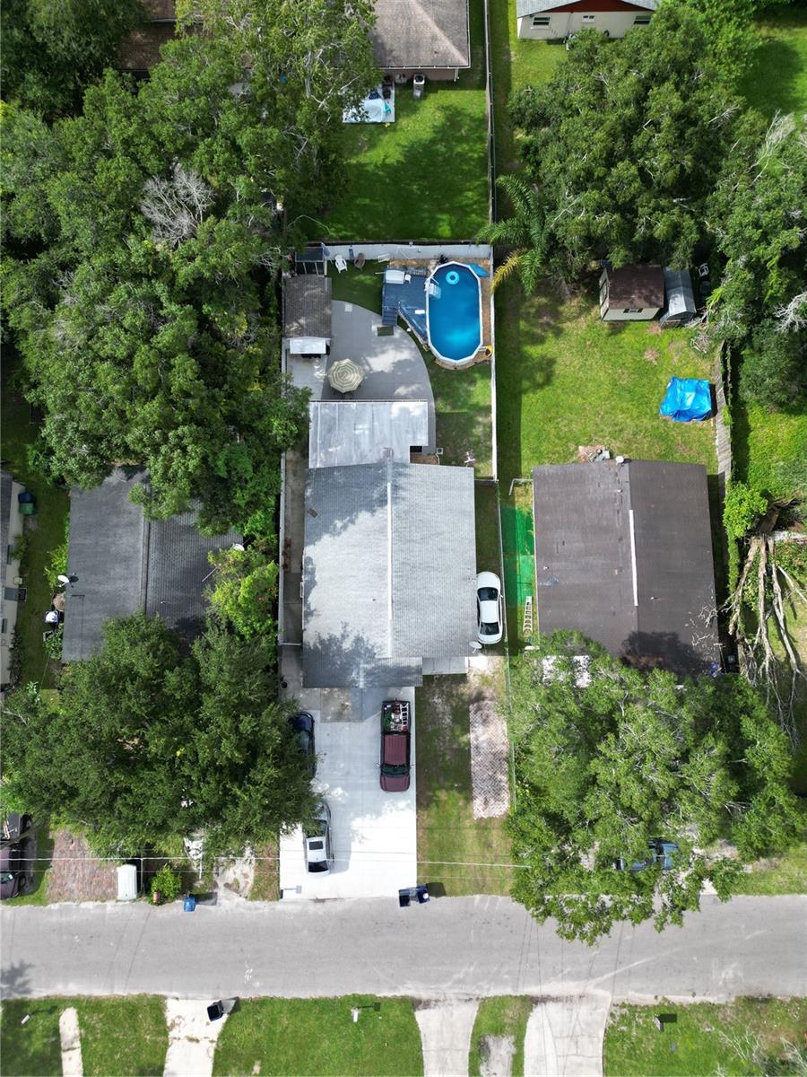 Aerial view of home