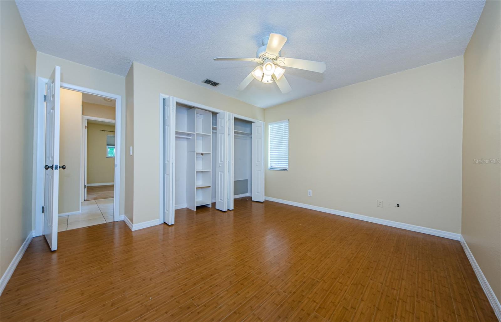 Bedroom 3, Bamboo Flooring with a great closet system! New Blinds.