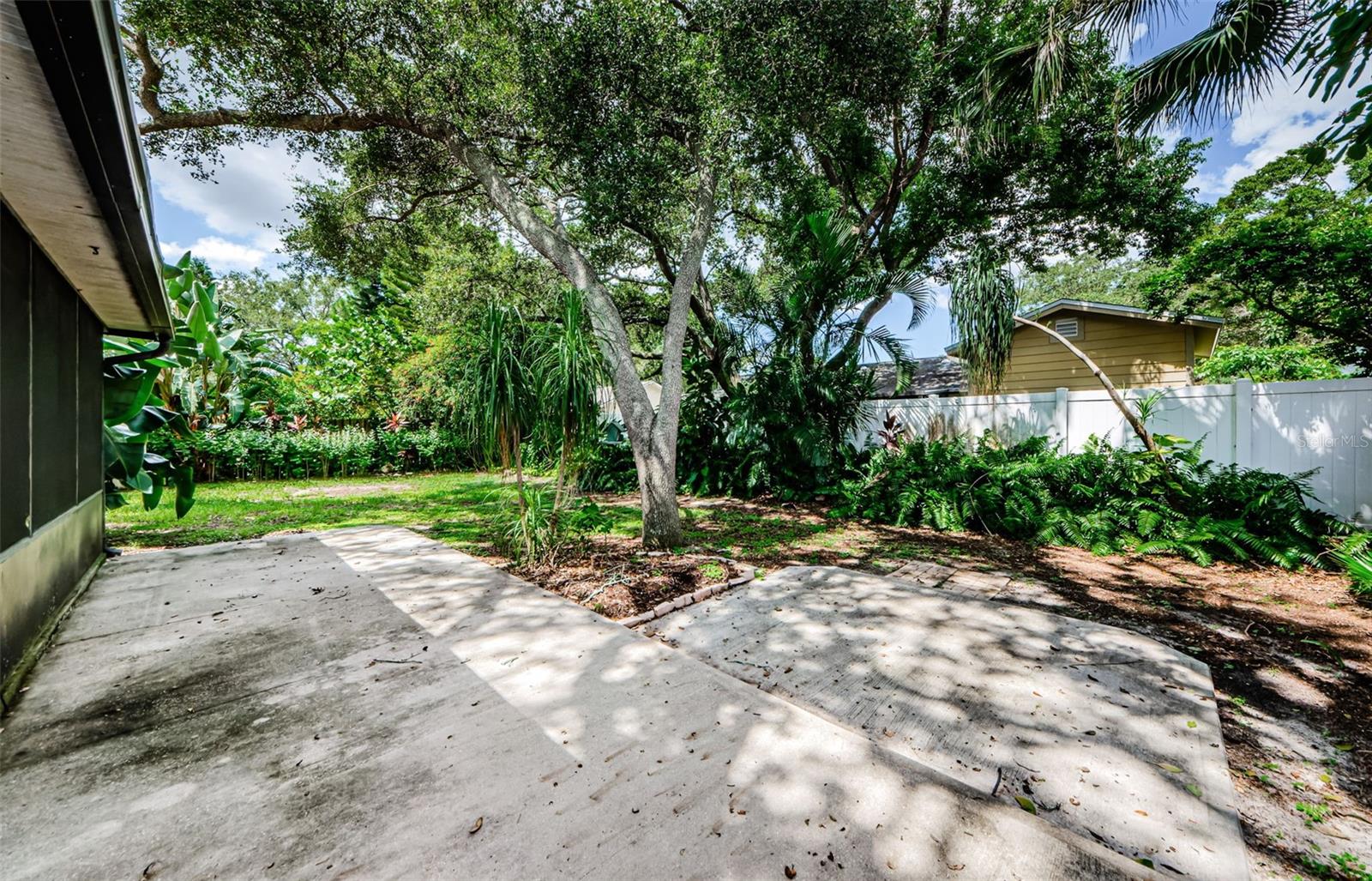 Backyard, Very Private and room for the grill, firepit and lots of seating!