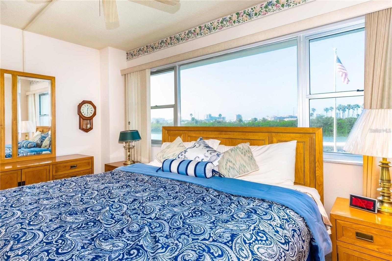 GUEST BEDROOM WITH WEST VIEWS BEHIND