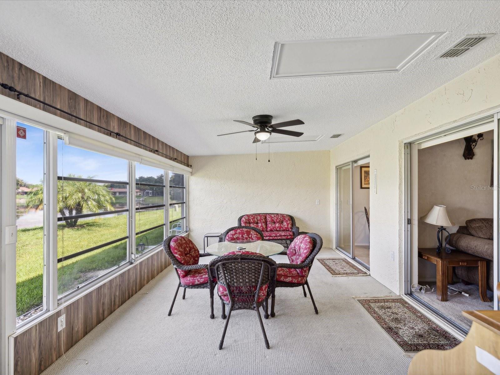 FLORIDA ROOM WITH POND VIEW