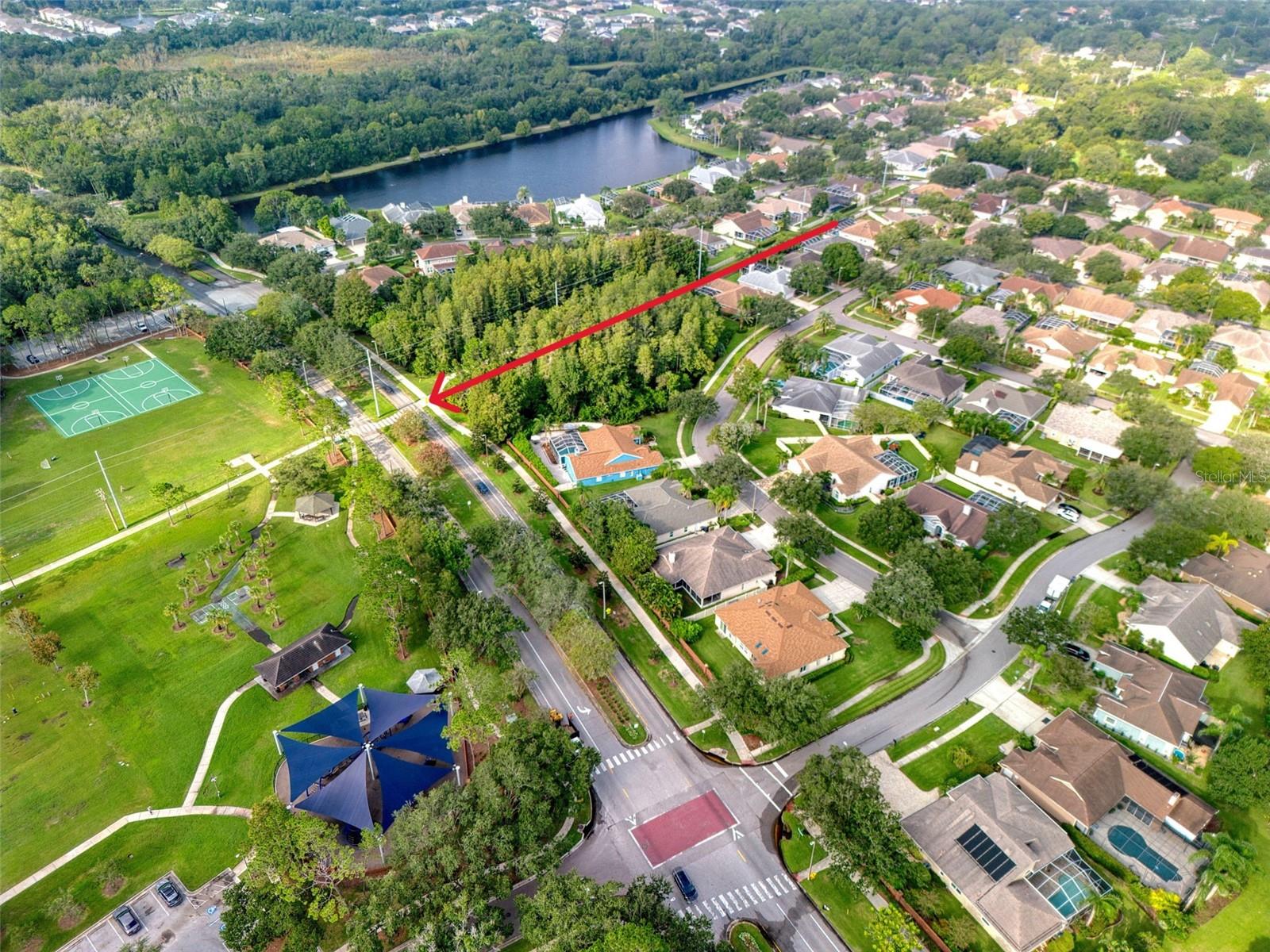 Walk to Nearby Recreation Area, from back fence gate