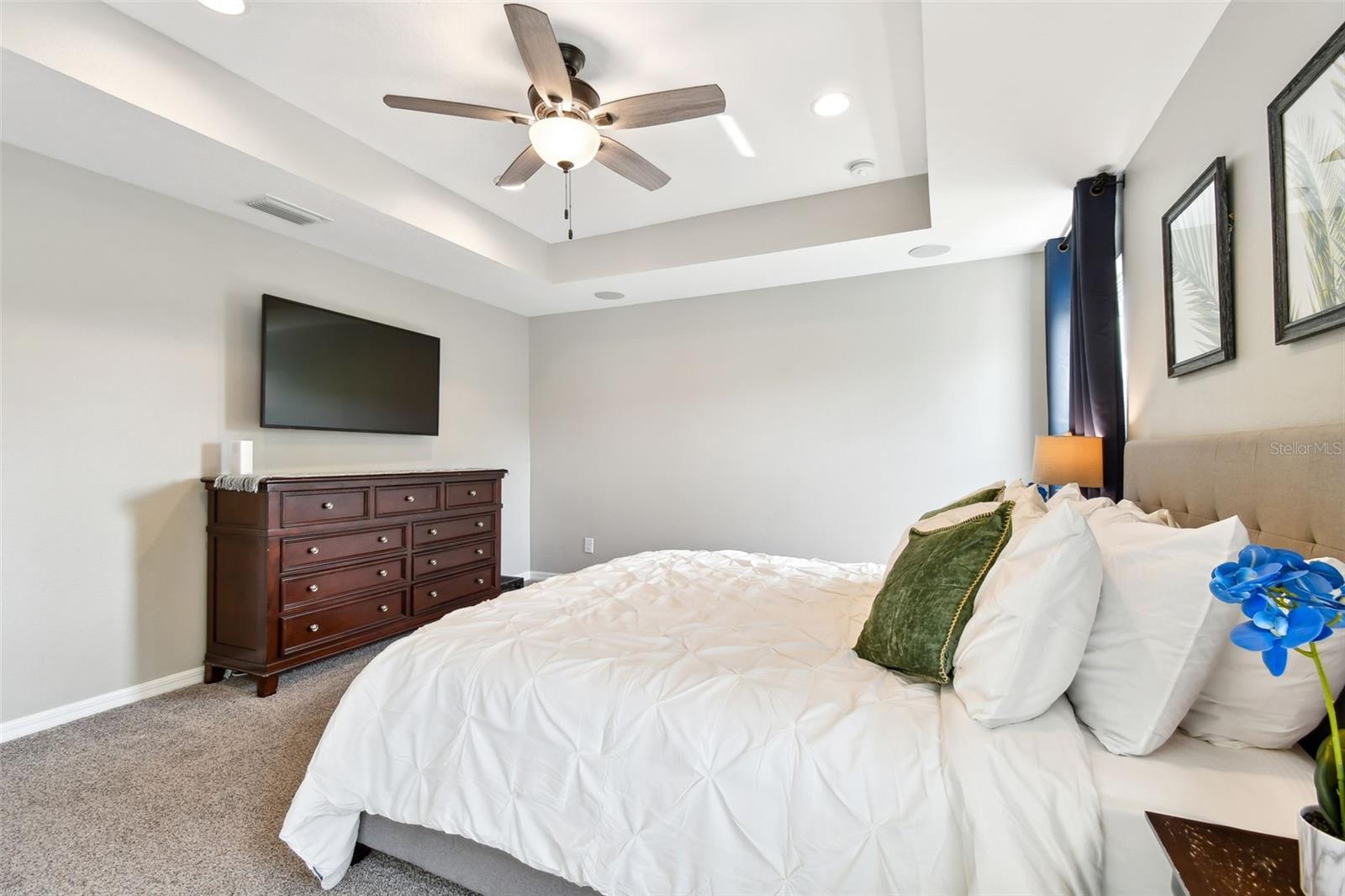 Tray Ceilings with Surround Sound Speakers in Ceiling