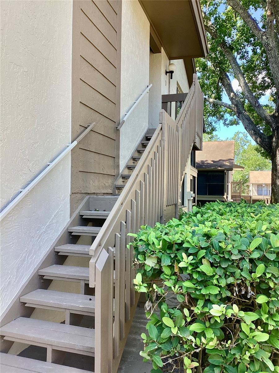 Stairway to entrance.