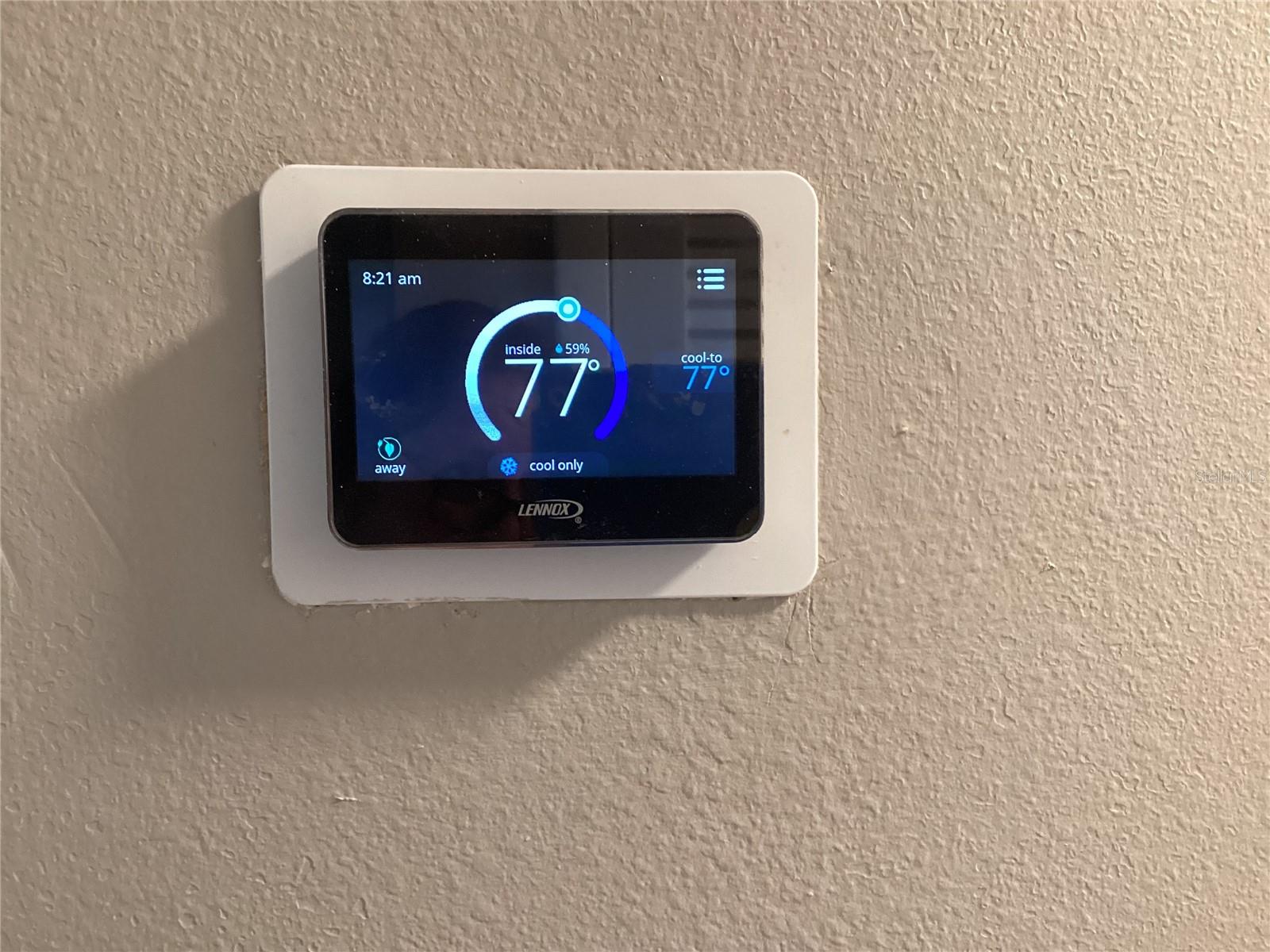 Newer A/C and digital, programable thermostat.