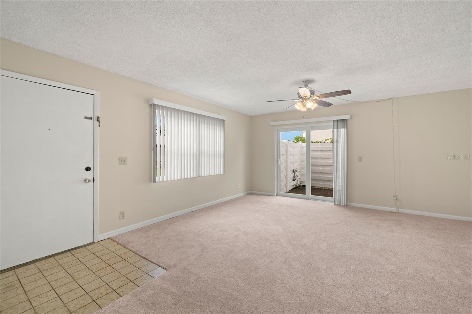 Front Door with view of patio sliding doors