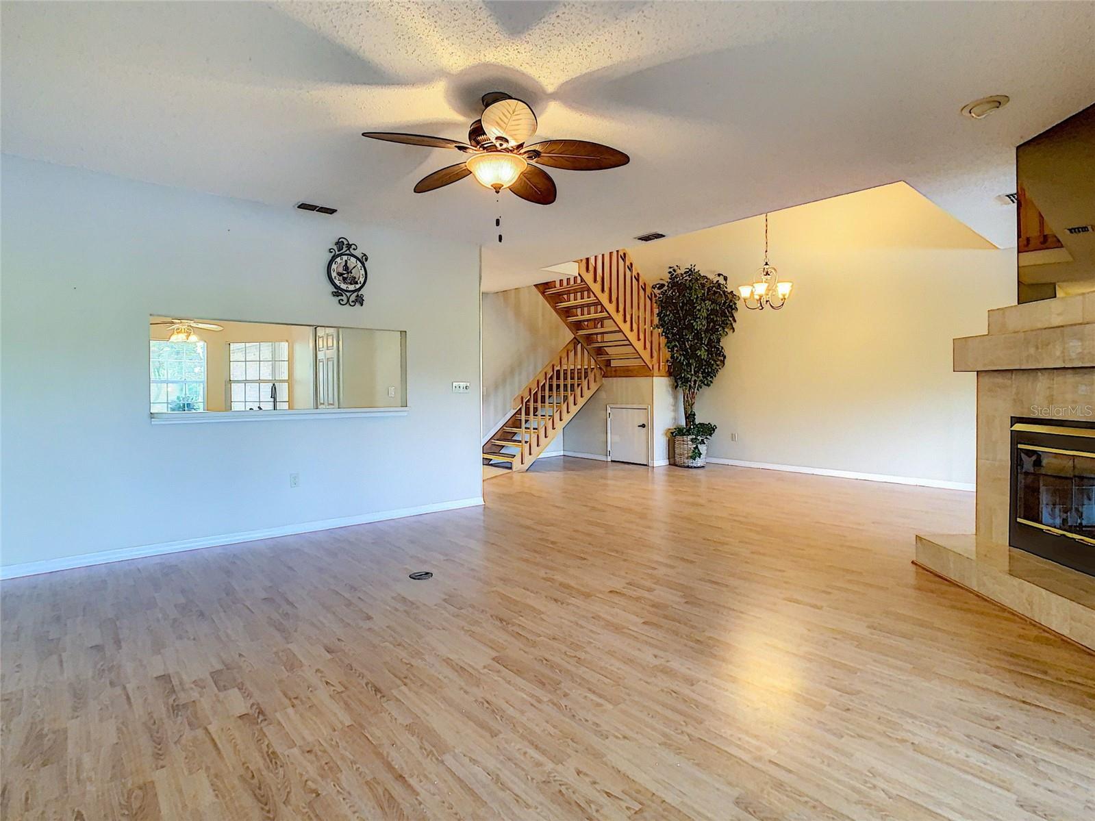 Living/Great Room into Kitchen