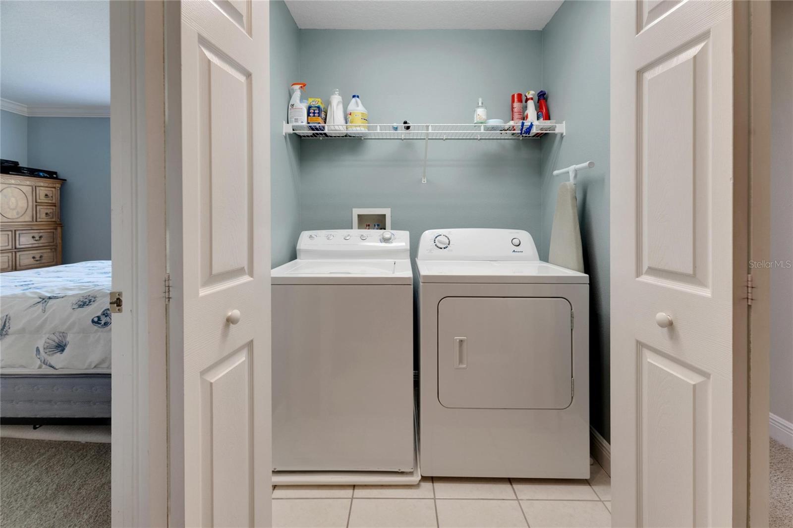 Laundry Closet Upstairs w/Bedrooms