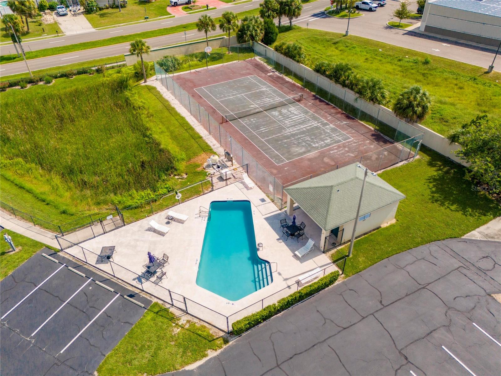 Community Aerial Amenities View