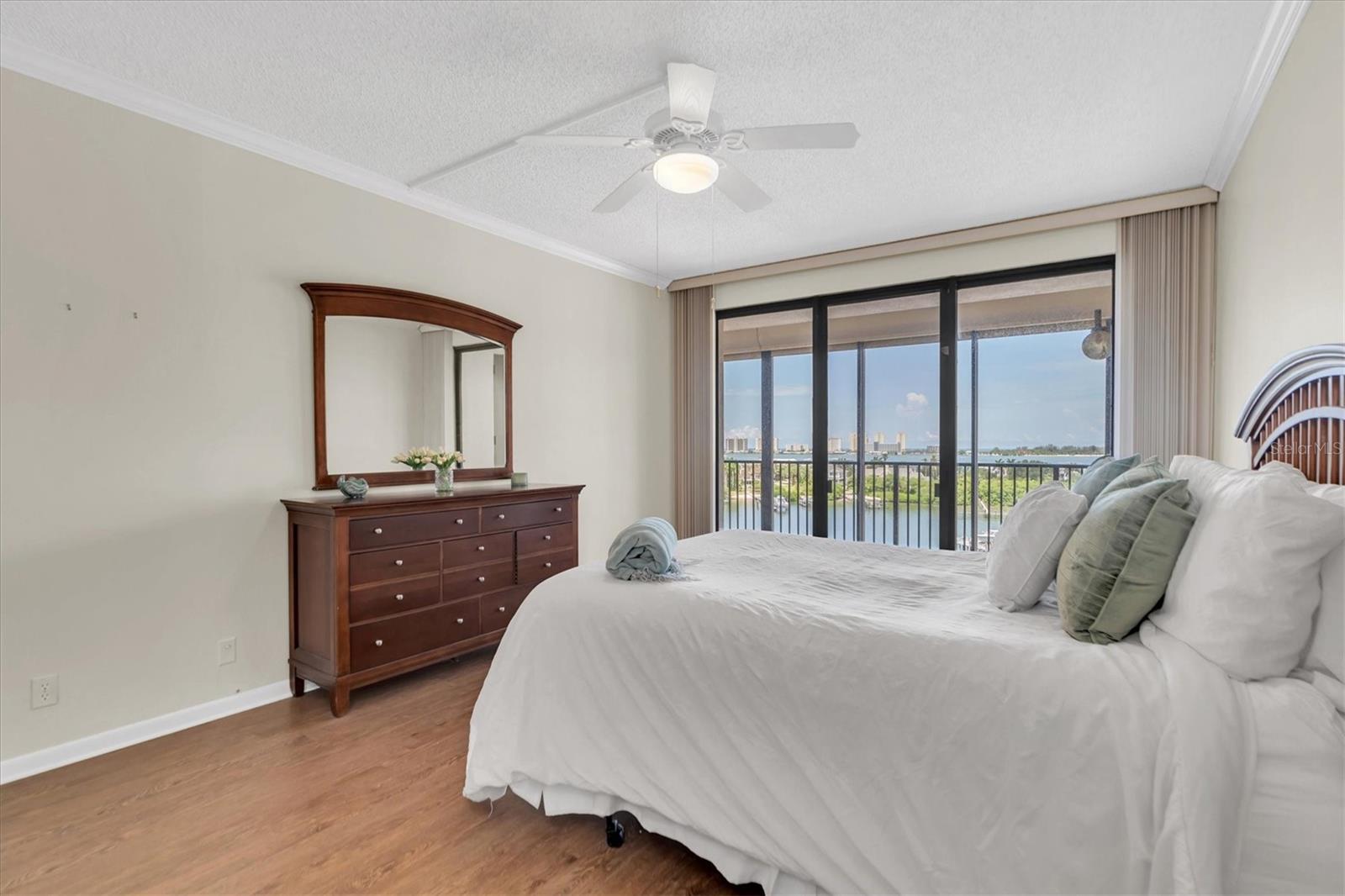 Primary Bedroom with a view of the Intercoastal