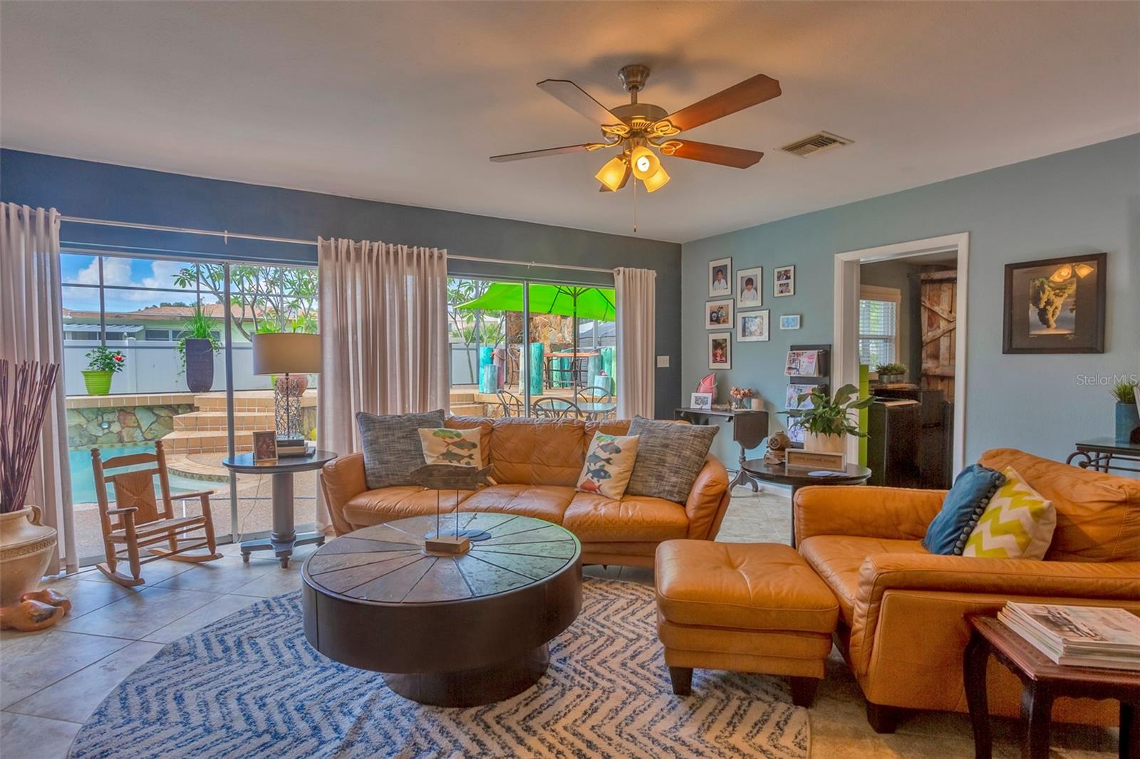 Florida Room looking towards pool area