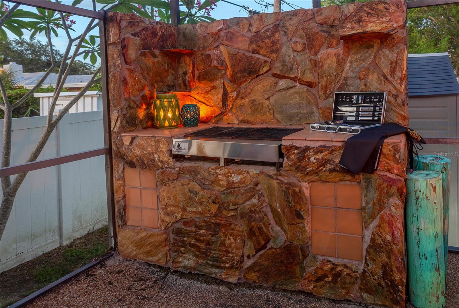 Wood or Charcoal Grilling Station