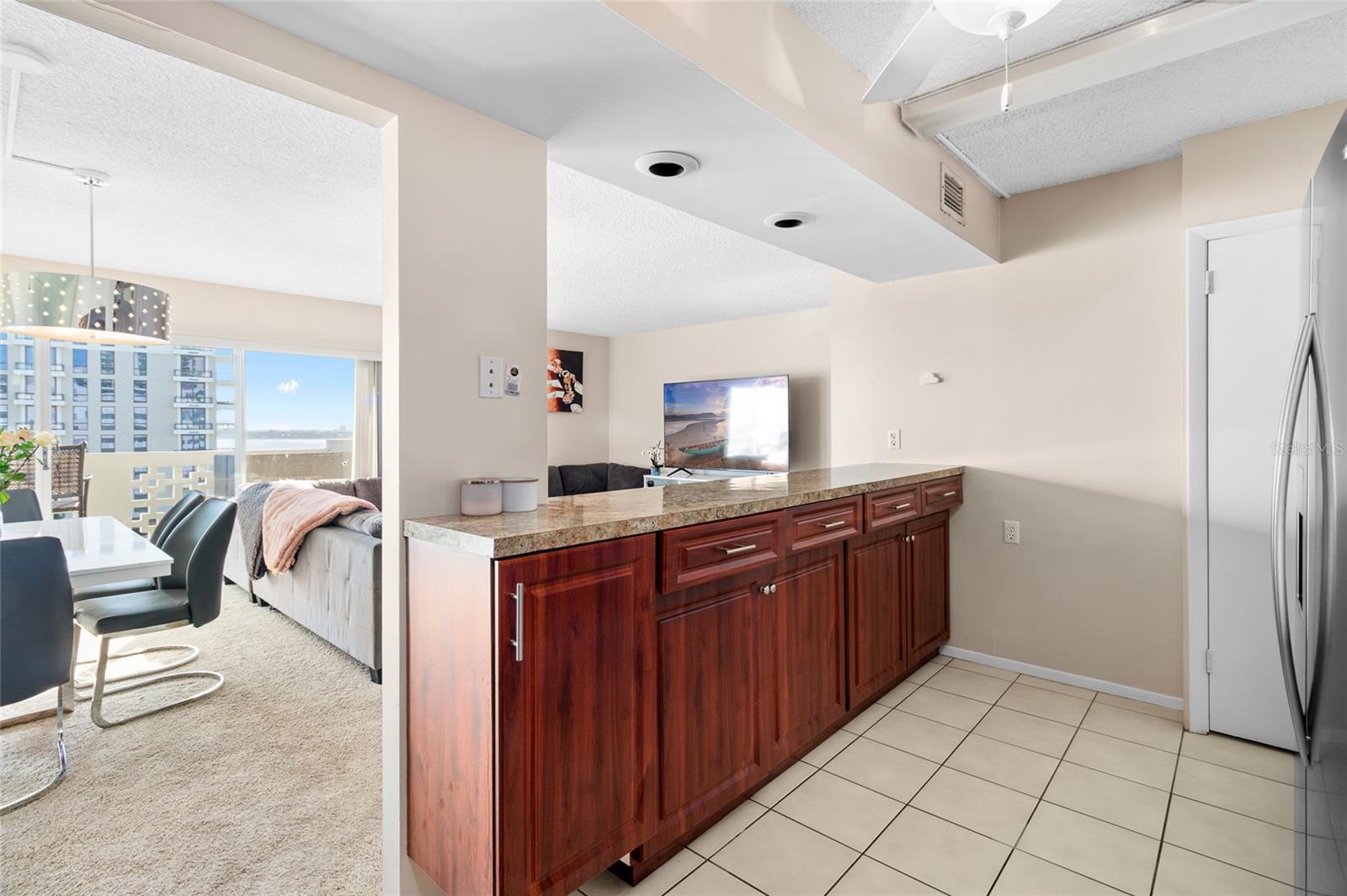 Breakfast Bar Open to Great Room