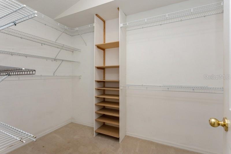 Primary walk-in closet