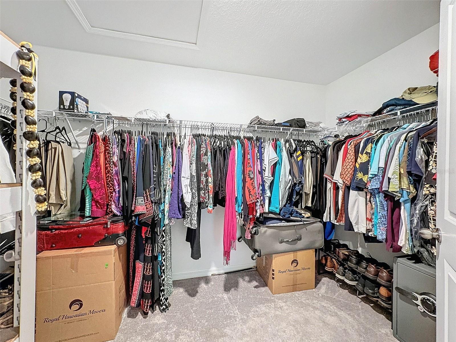 PRIMARY BEDROOM WALK IN CLOSET IS HUGE!