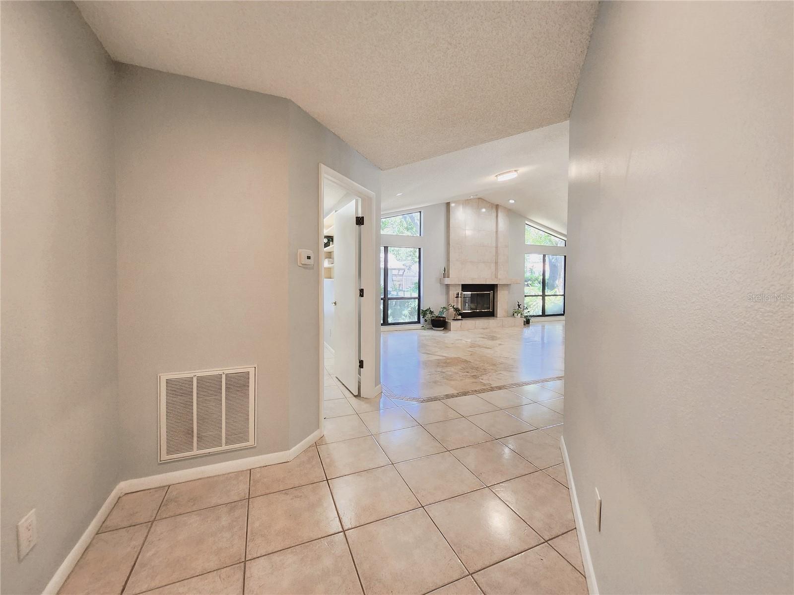 Hallway leading to Family Room