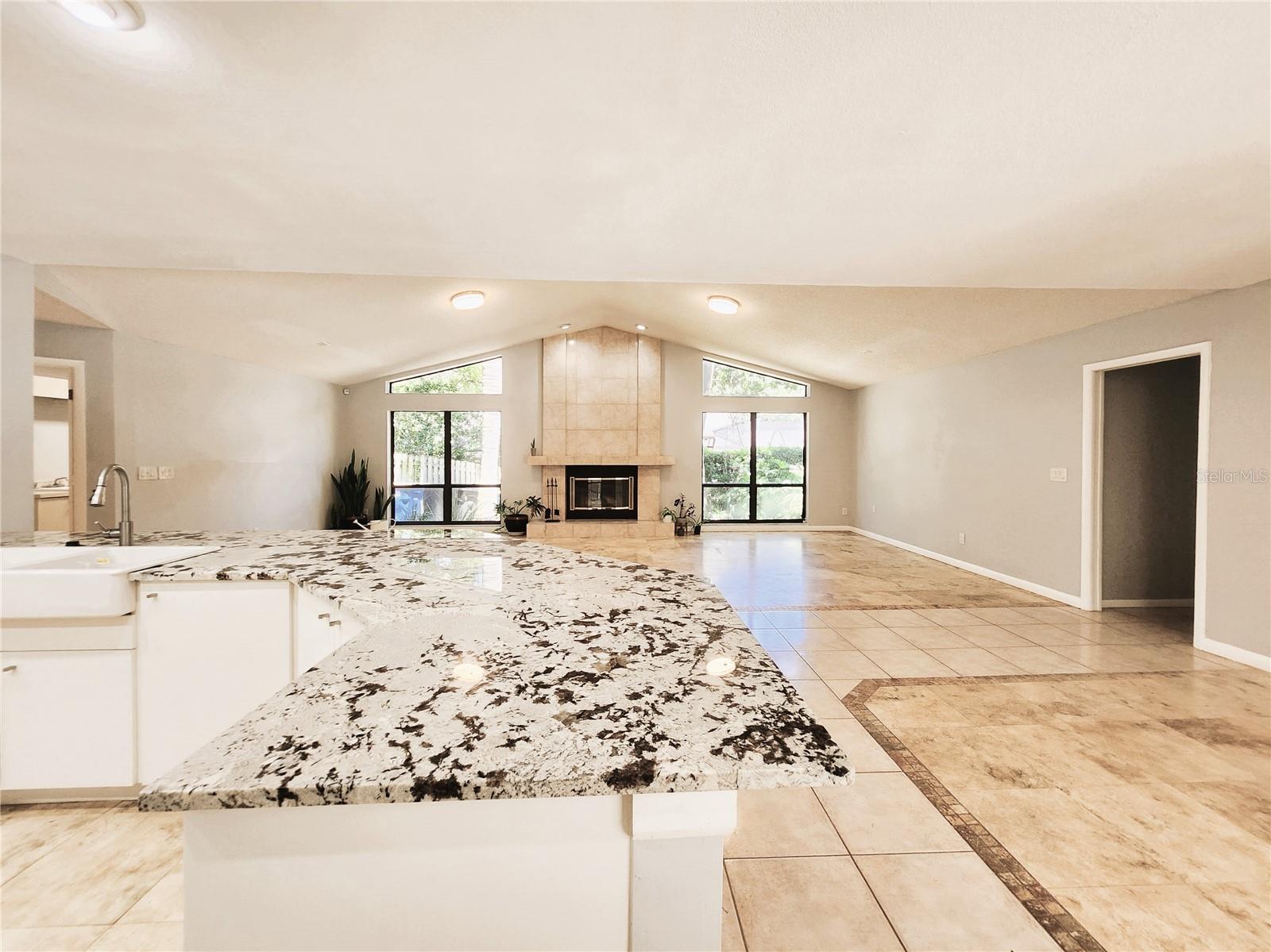 Hallway leading to Family Room