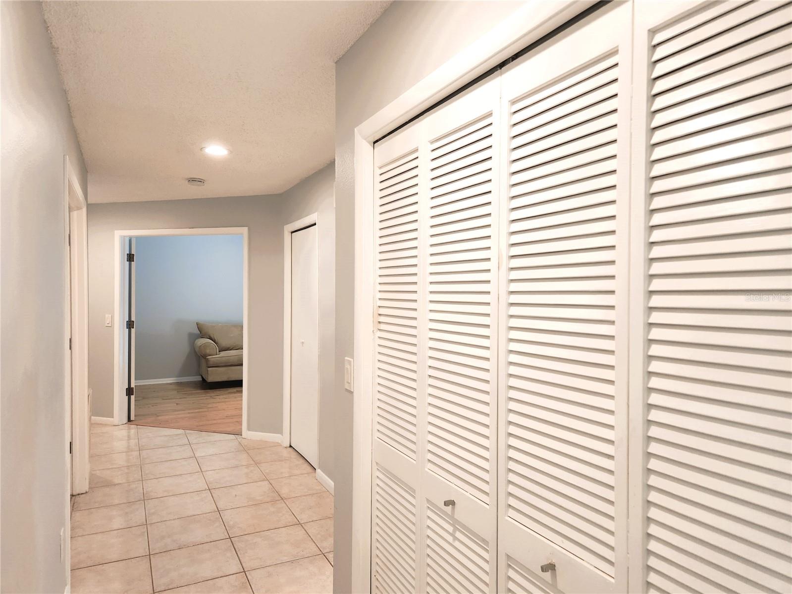 Hallway leading to guest bedrooms