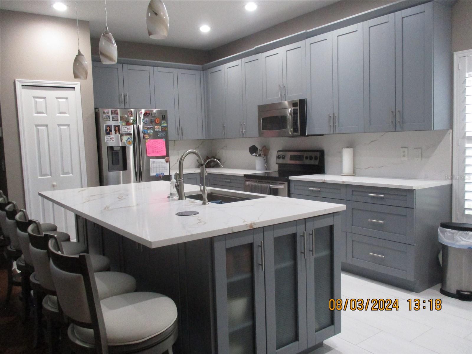 Full view of remodeled kitchen