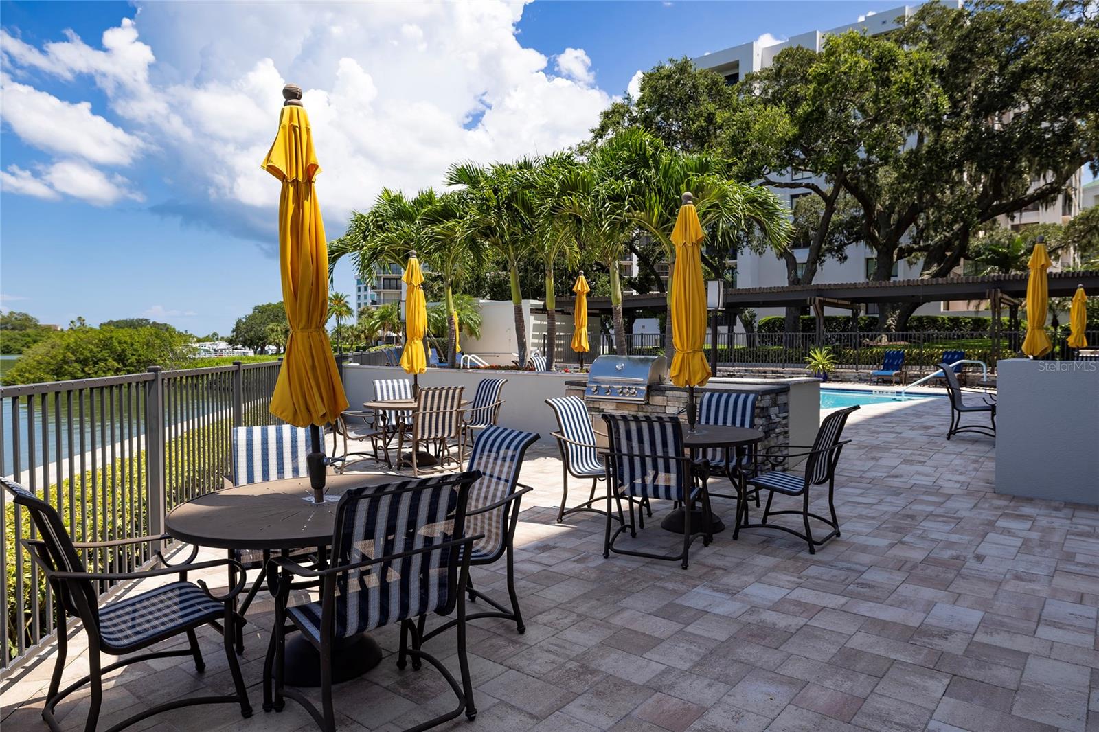 Pool Grilling Area