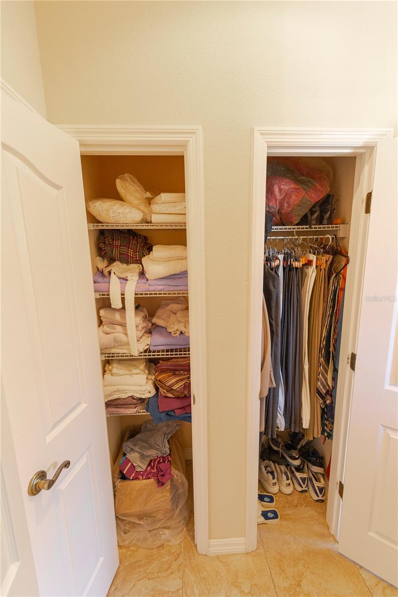 Linen closet and #2 closet.