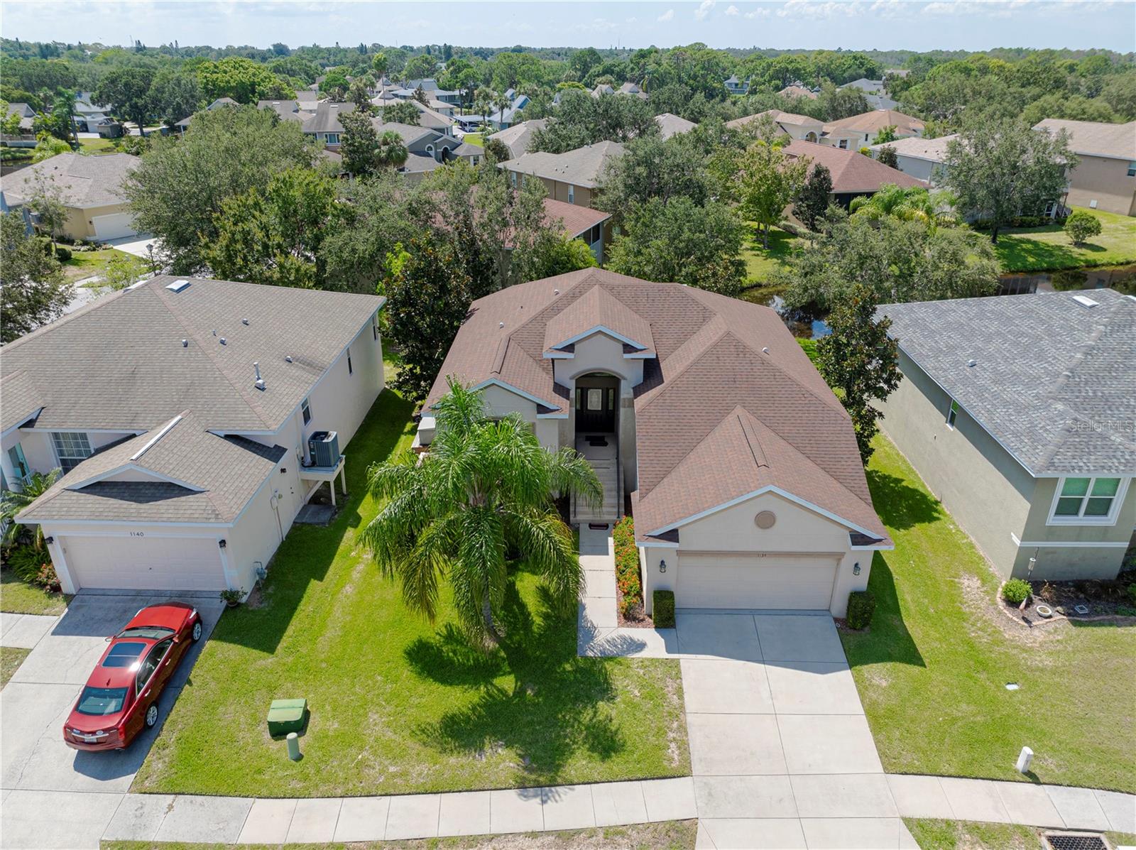 Looking east from Gulf overlooking neighborhood.