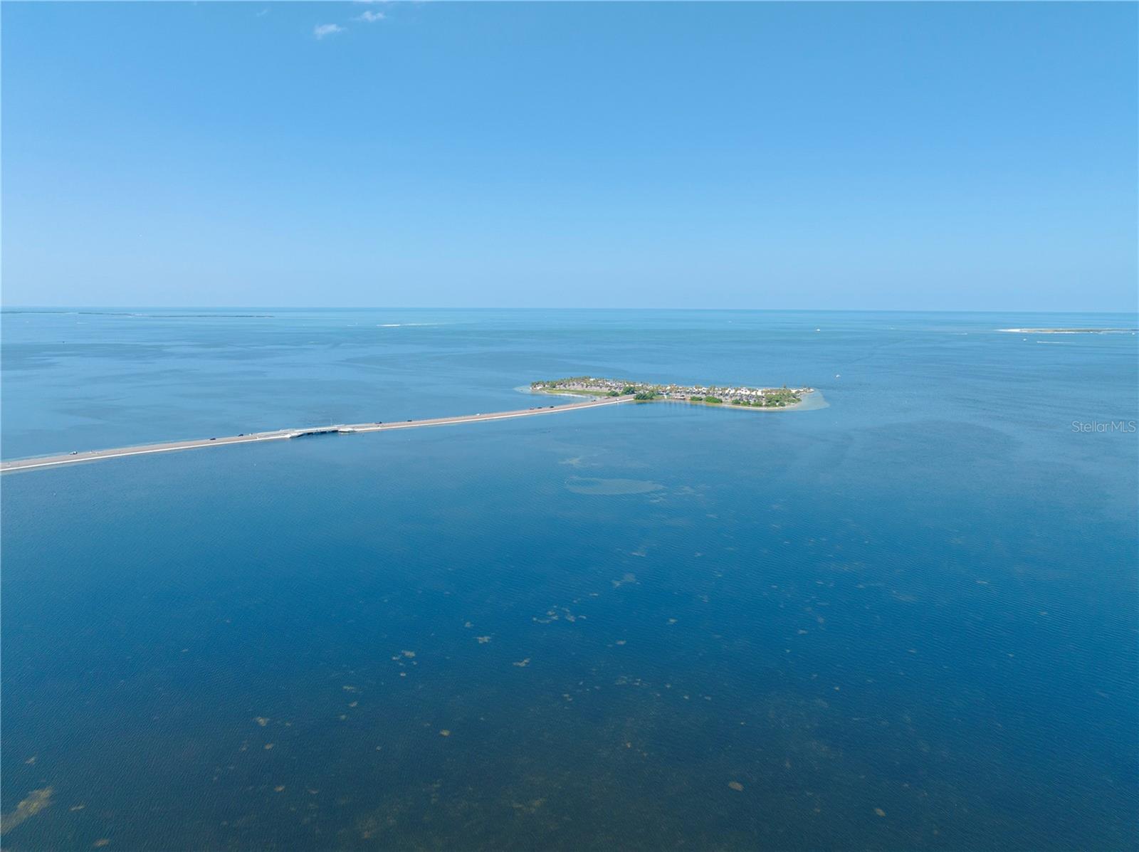 Looking north towards Anclote River.