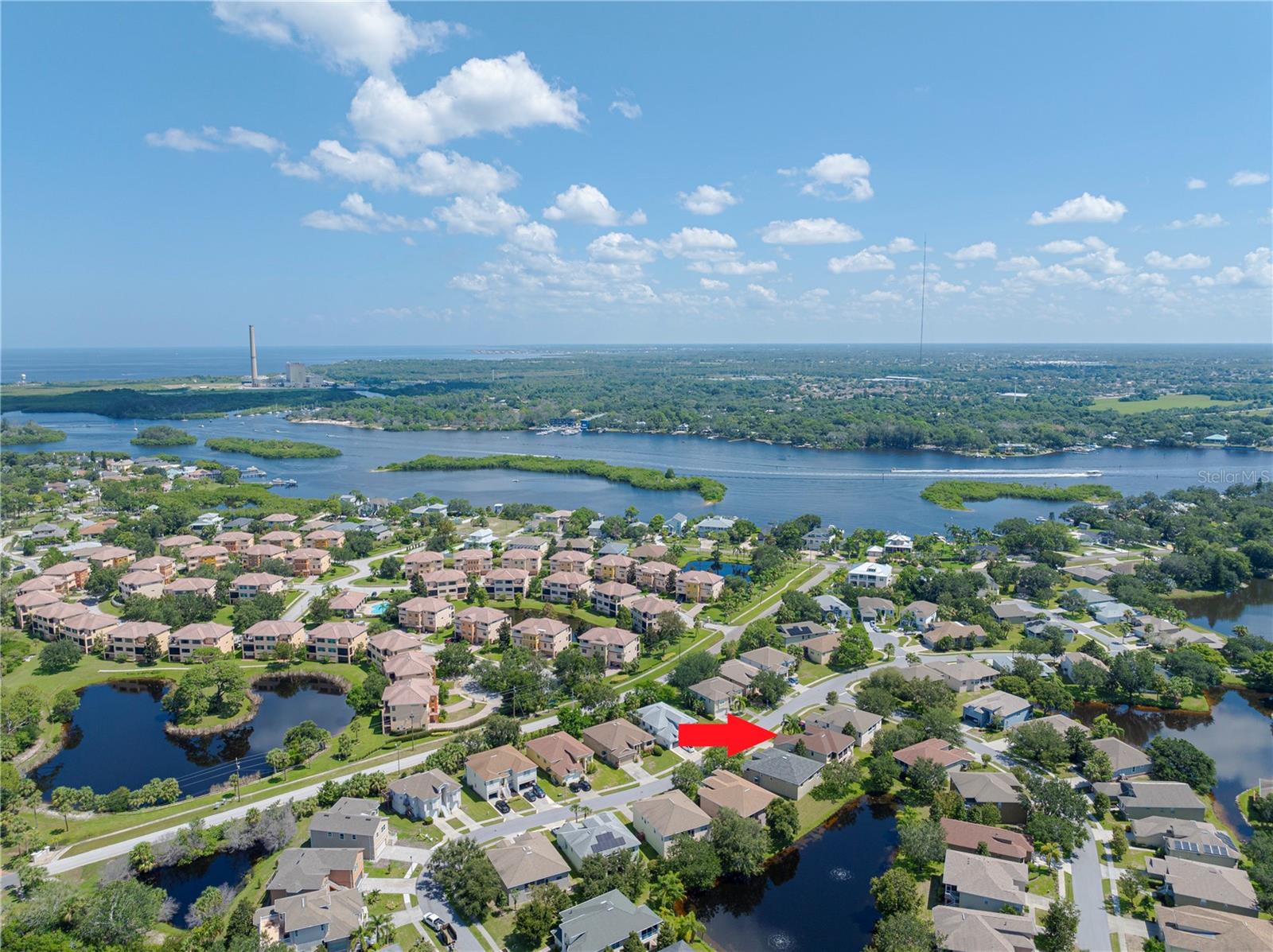 Looking north towards Anclote River.