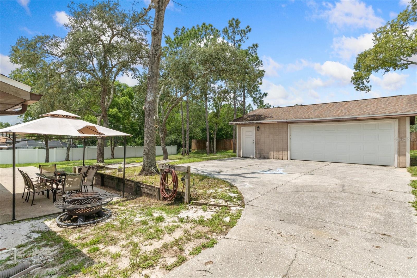 Detached 720 Square Foot 2 Car Garage with Workspace/Storage