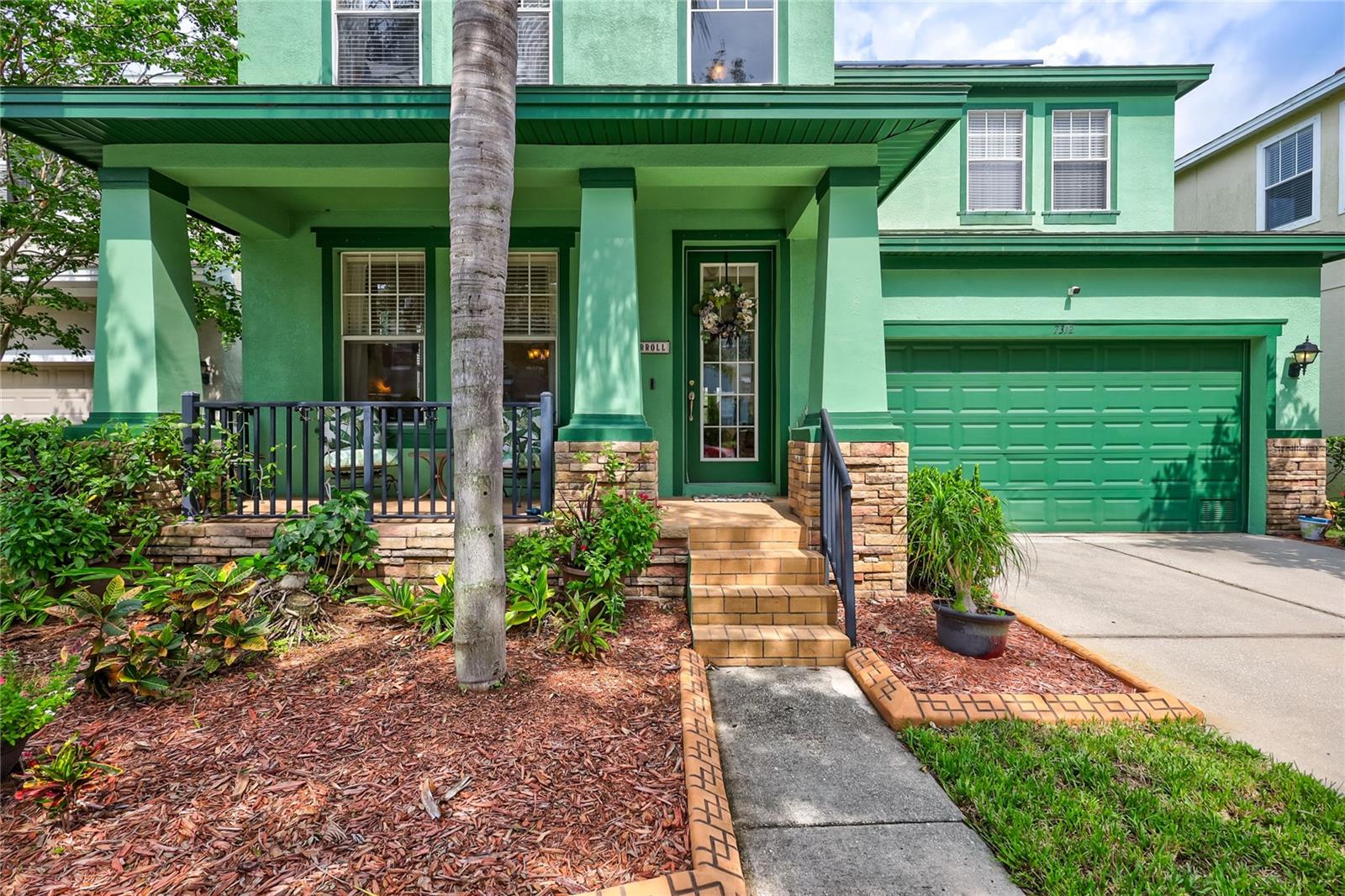 Covered front patio