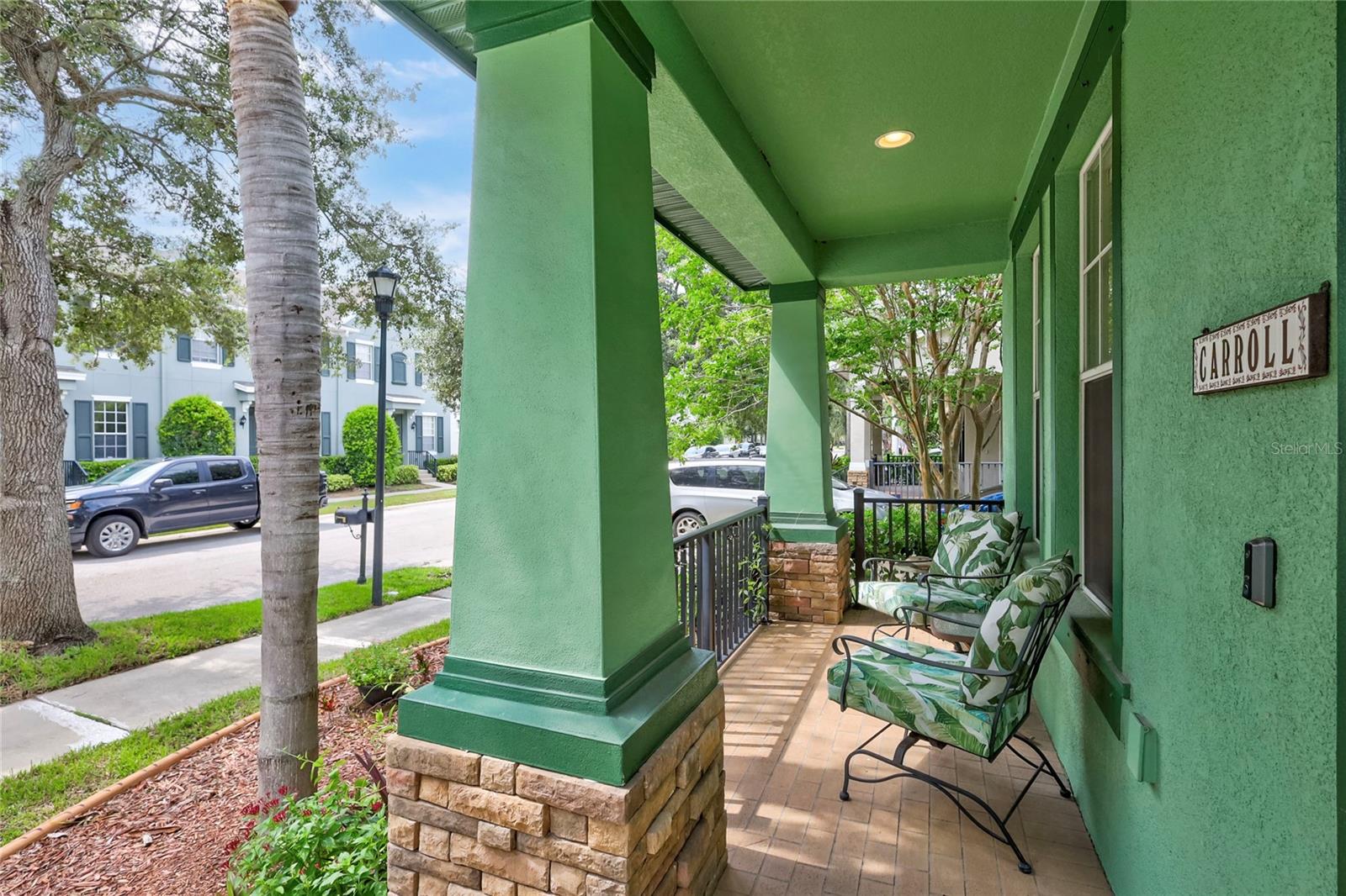 Covered front patio