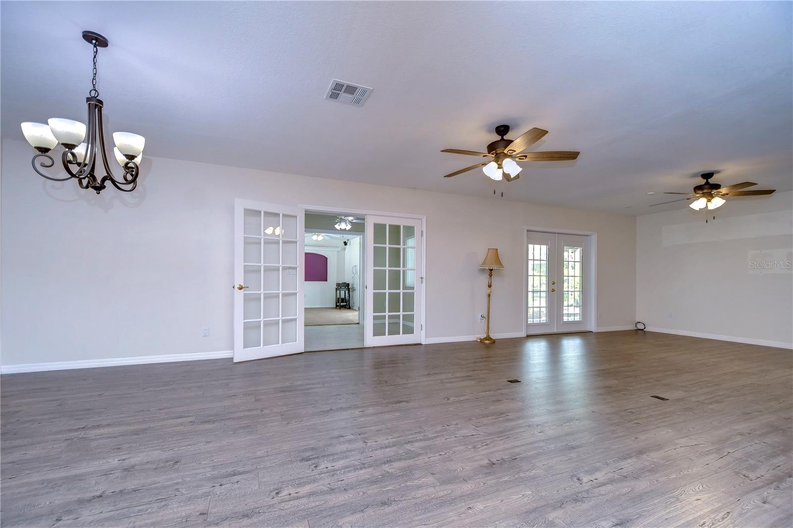 Beautifully accented by sleek, updated flooring!