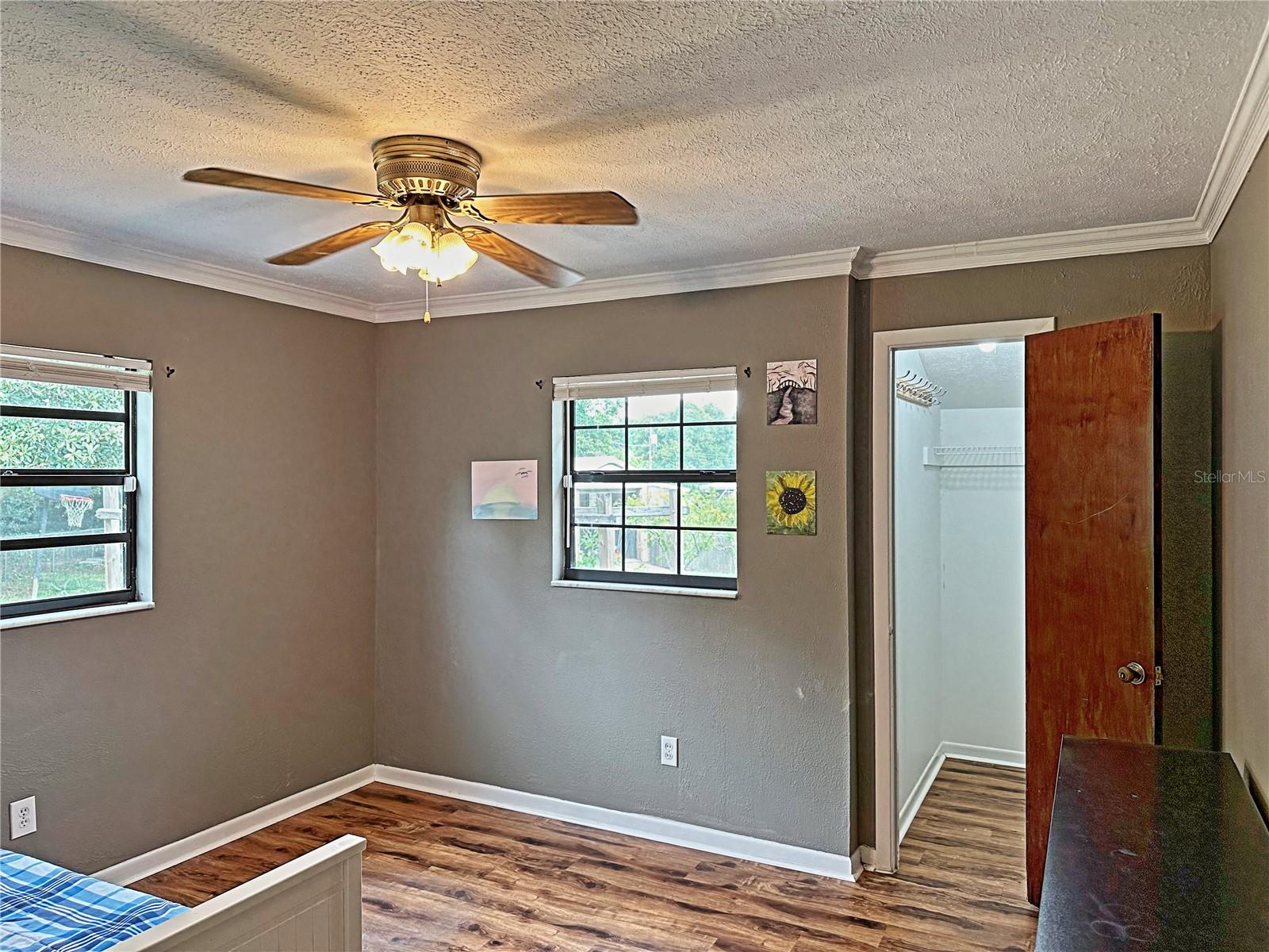 Bedroom 3 boasts a large walk in closet.