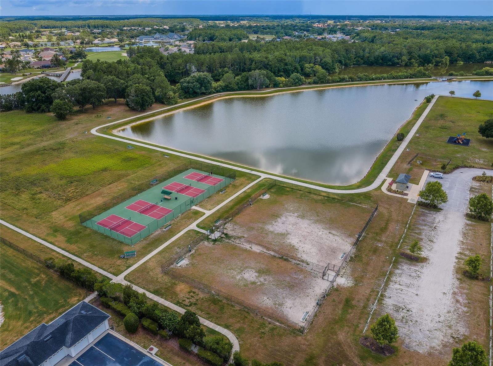 Trinity Community Park Dog Park, pickleball courts