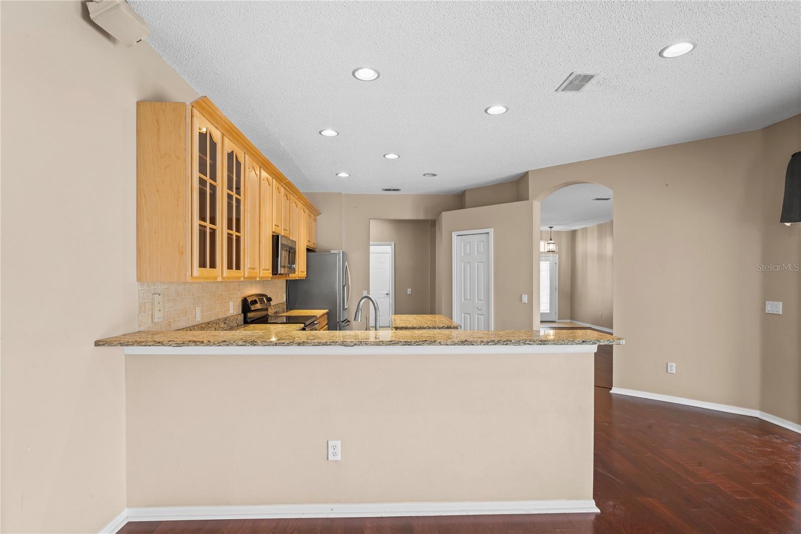 View of Breakfast Bar in Kitchen