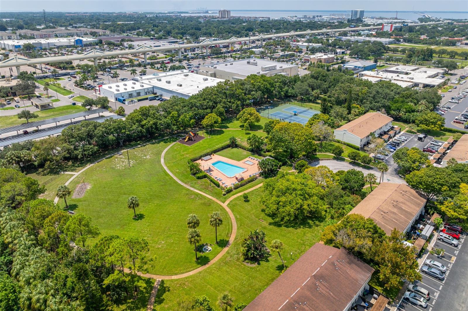 Swimming Pool, Tennis Courts, Dog Park, Basketball Court, Playground, Jogging Trails