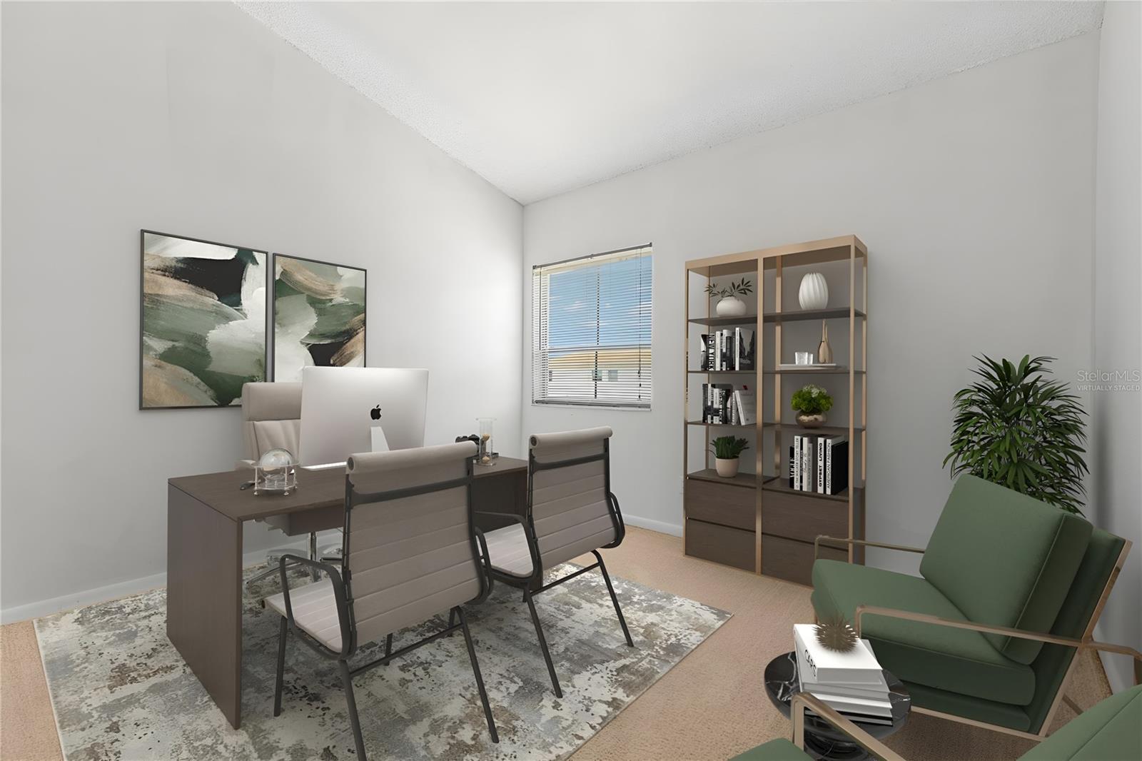 Virtually Staged Office in Bedroom #2