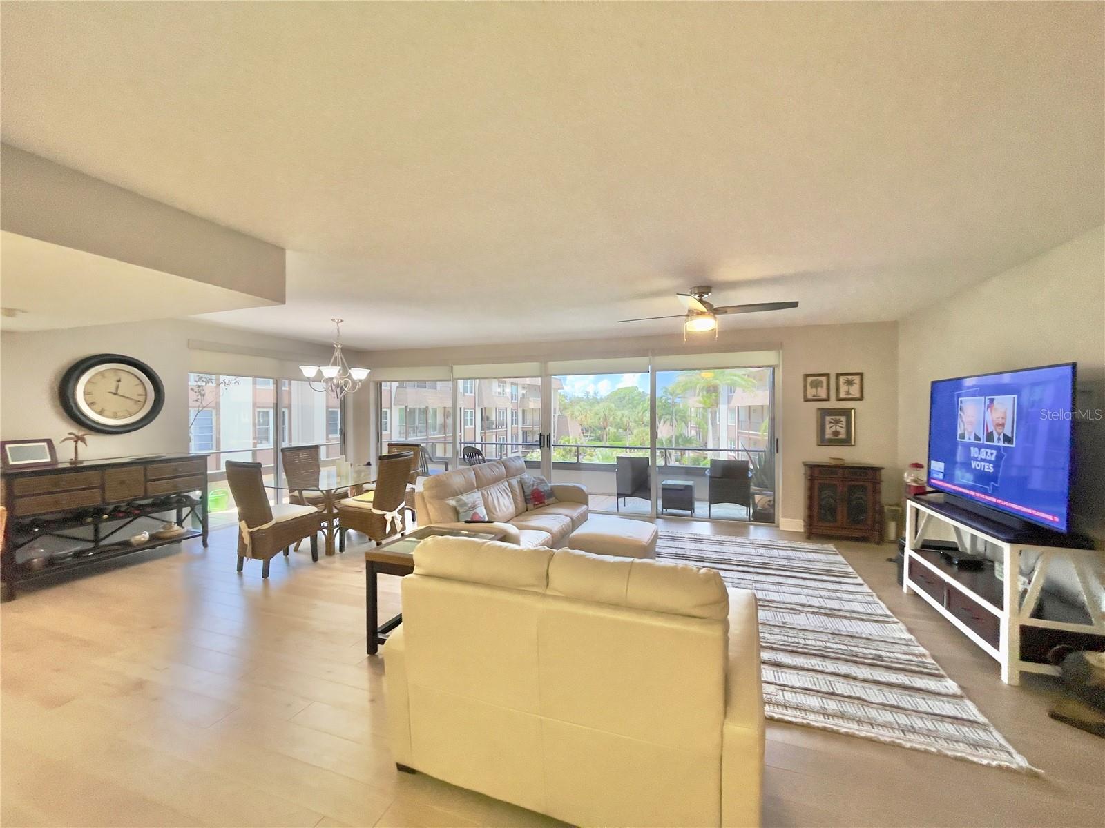 Living room  with Balcony view