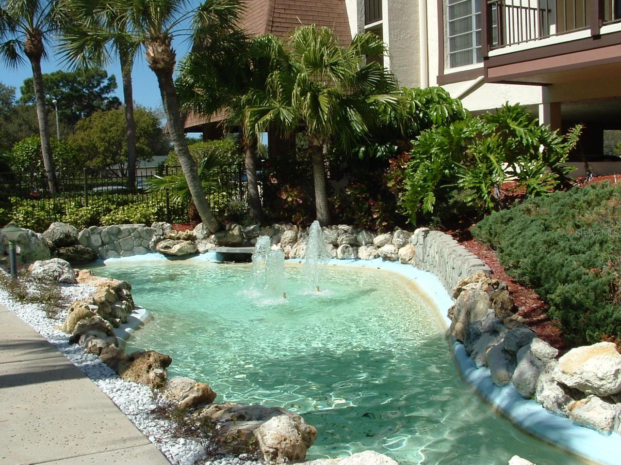 Water features in Courtyard