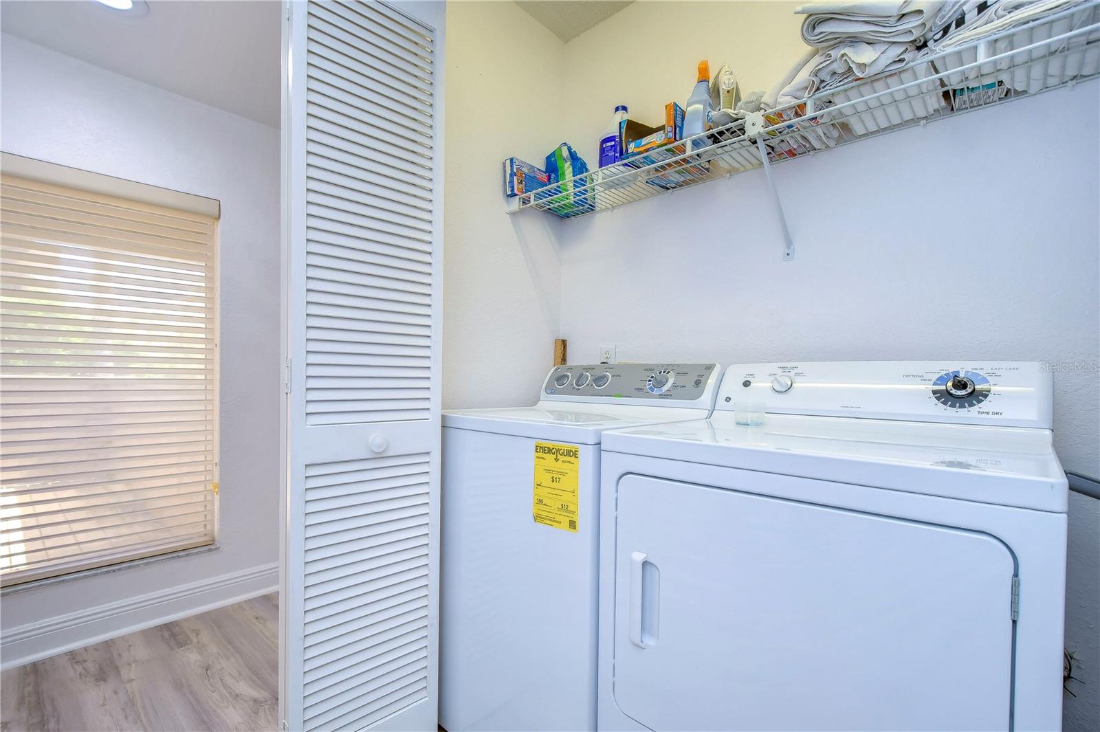 WASHER & dRYER (UPSTAIRS CLOSET)