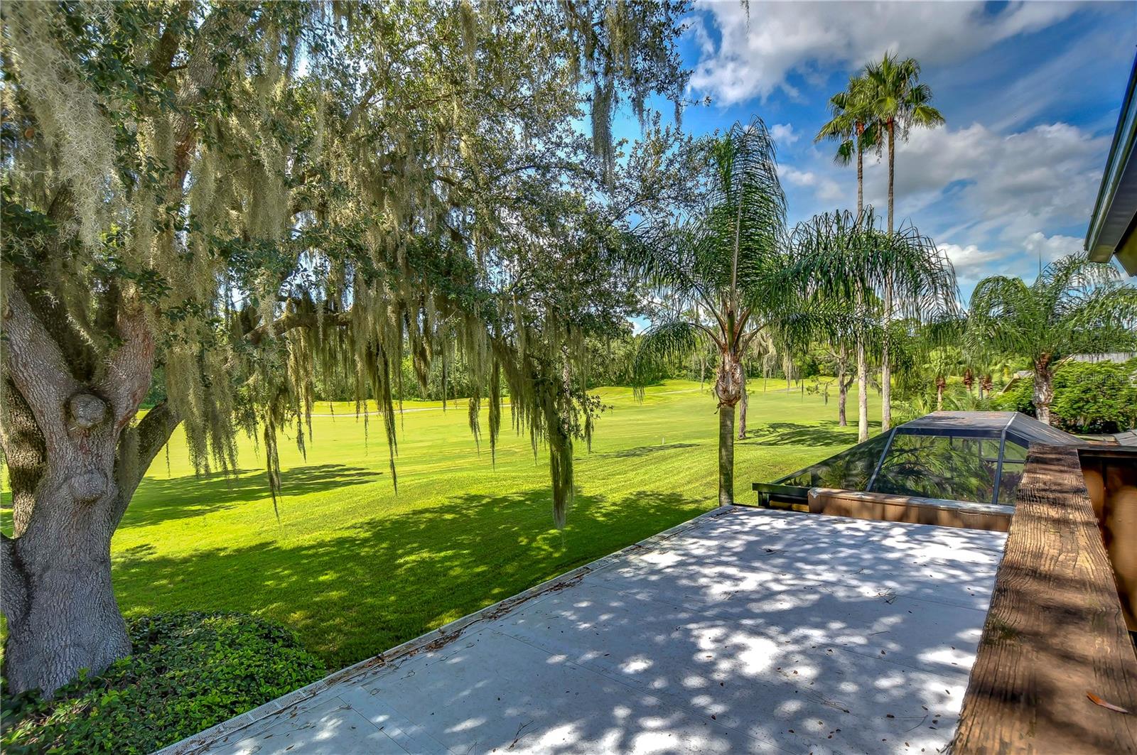 Looking out to golf course from Primary balcony