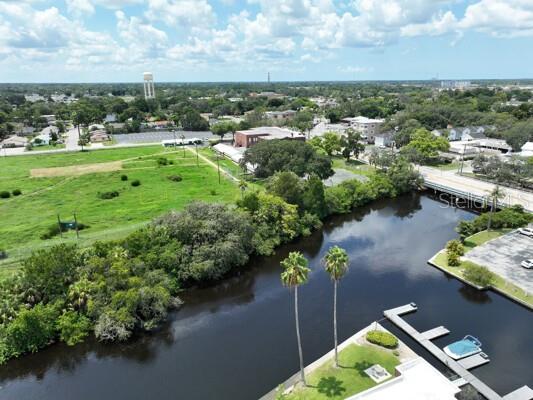 Drone overview of river