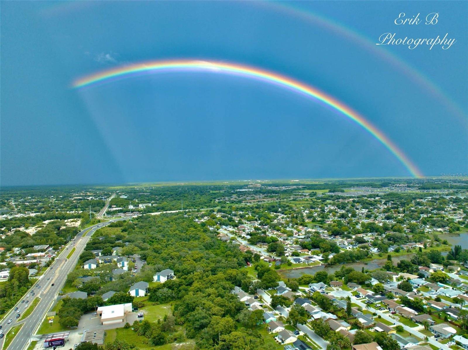 Aerial downtown