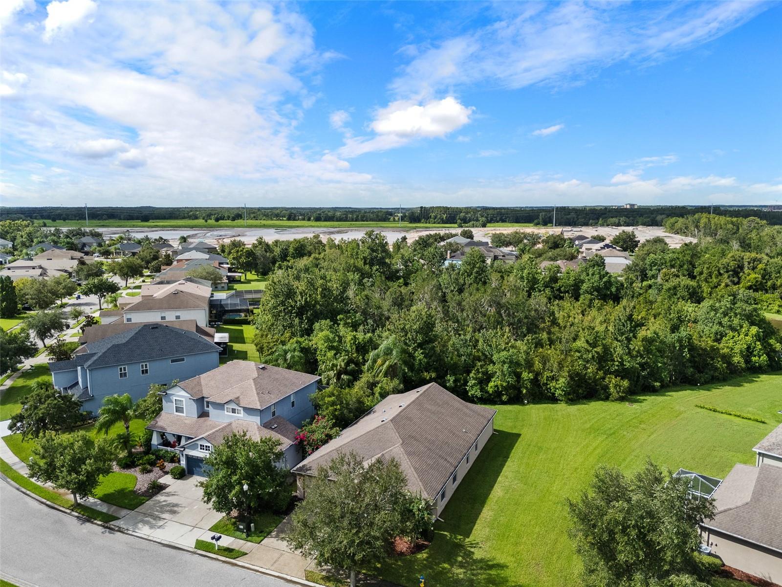 Nice home site with no rear neighbors and large side yard