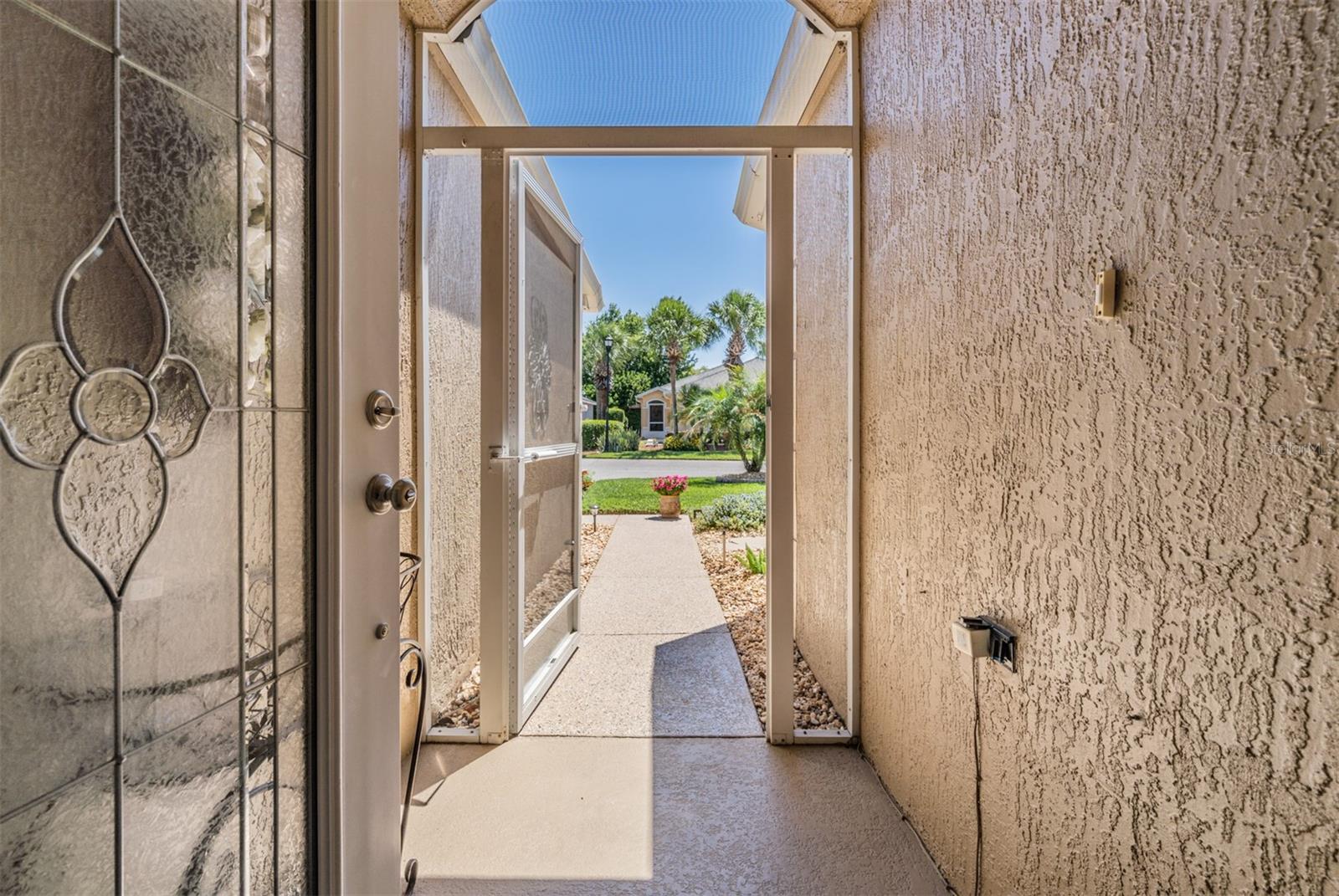 Lush View from front entry