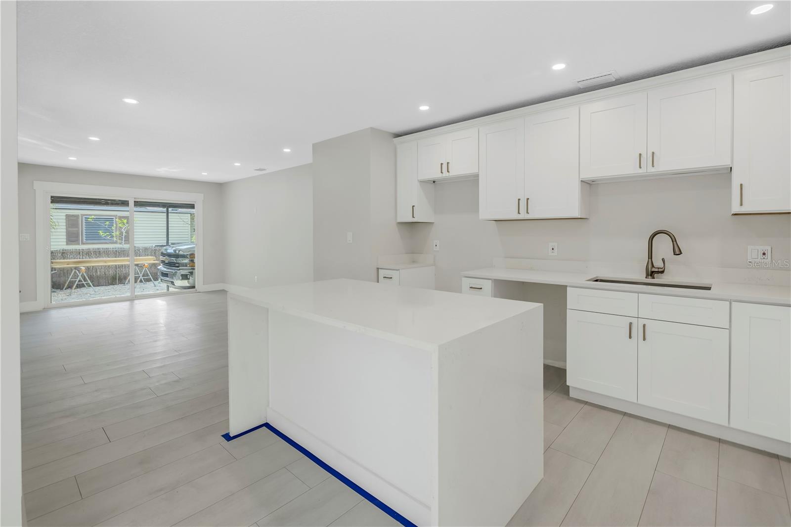 Kitchen through front door