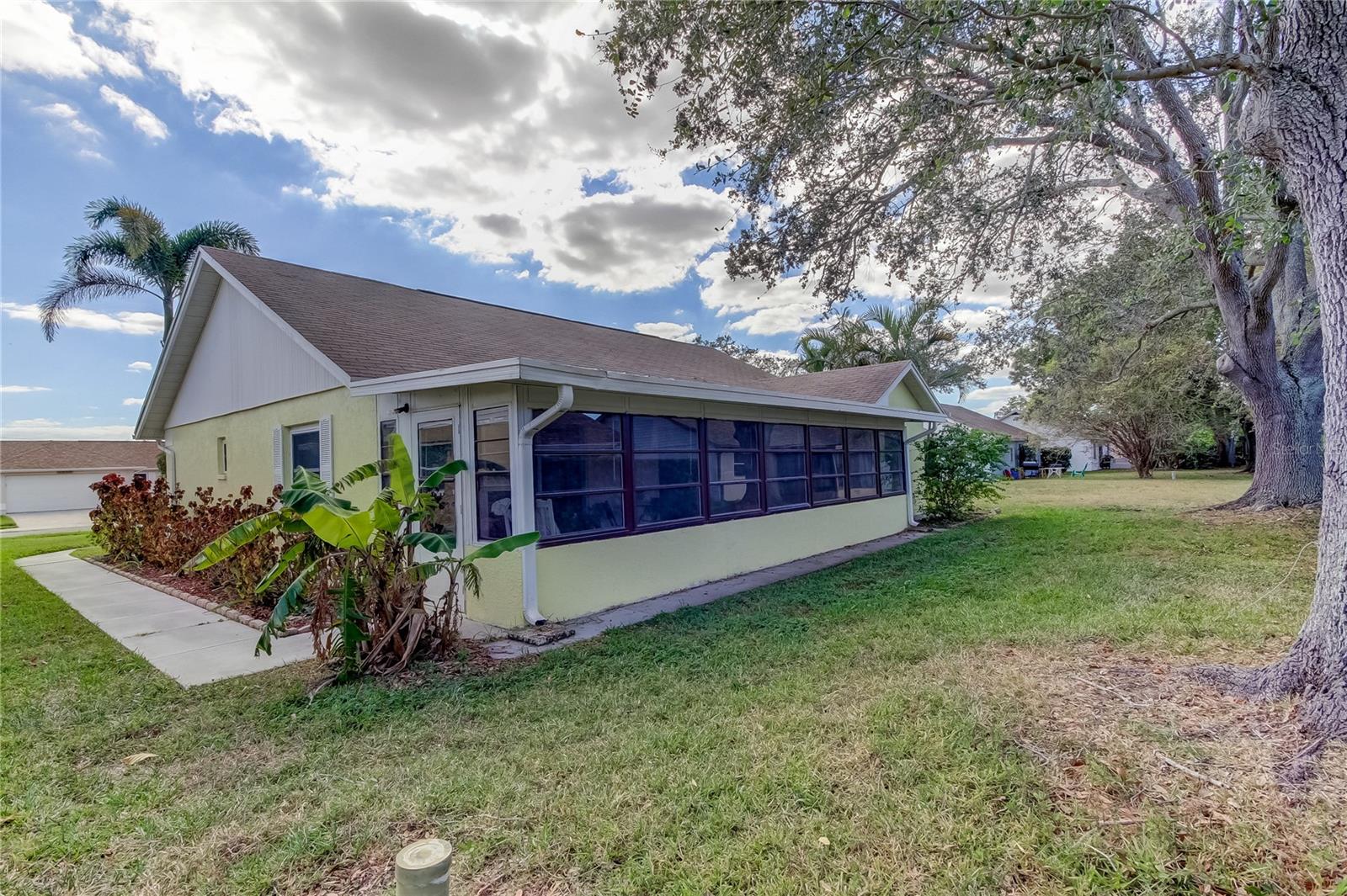 Backside of the House with Screened-in Lanai