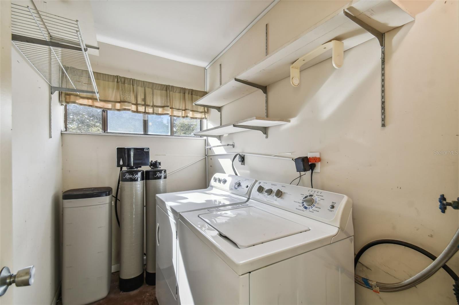 Private laundry room. Washer Dryer Water Softener included.