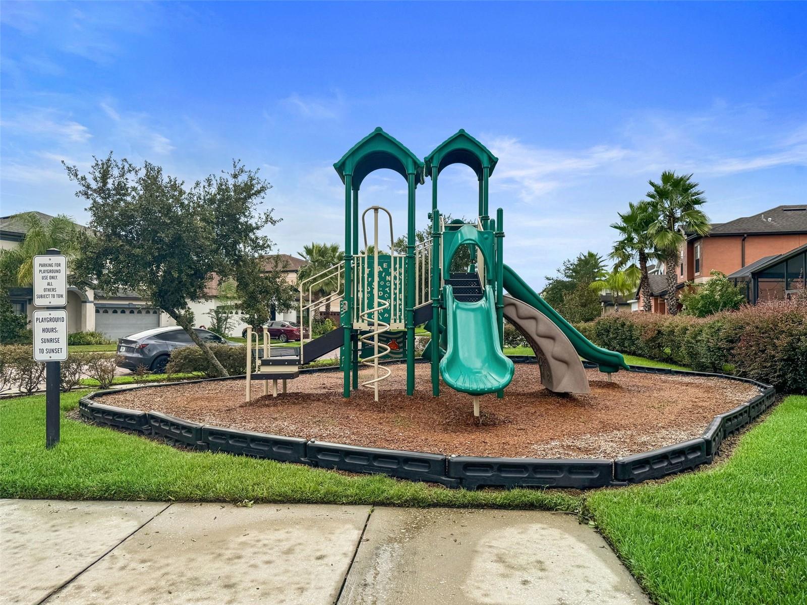 Playground directly across street