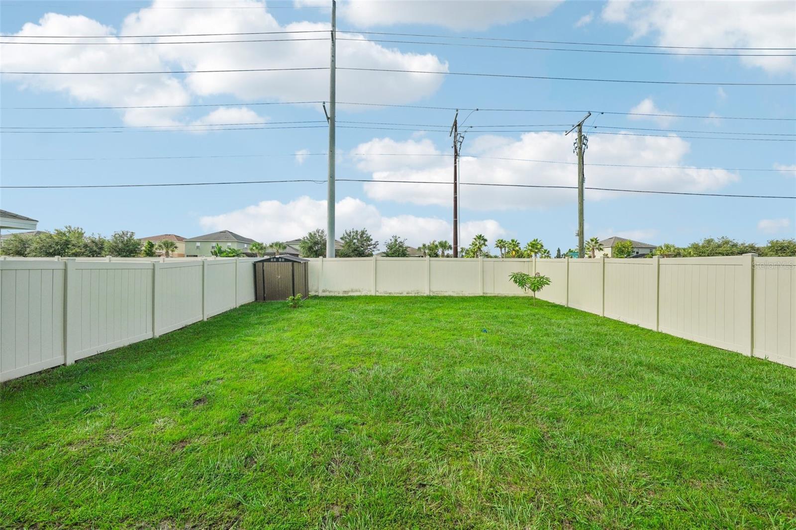 Fenced In Backyard